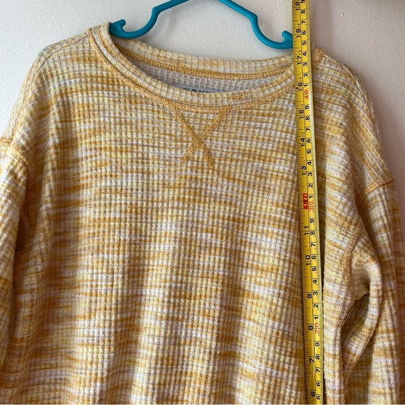 Old Navy Kids 2-Piece Waffle Knit Lounge Set | Size 5T | Yellow White Girls - Picture 7 of 13
